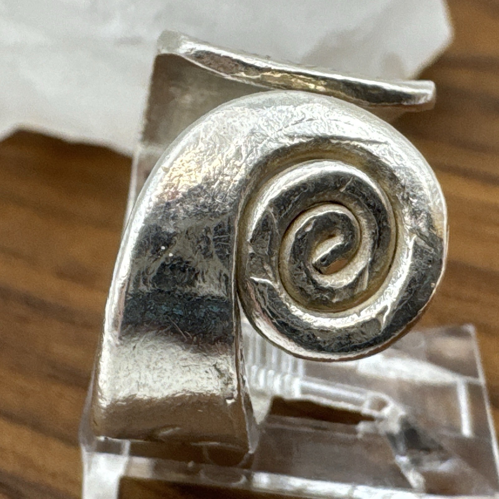 925 Solid Sterling Silver Hammered Handmade Ring … - image 9