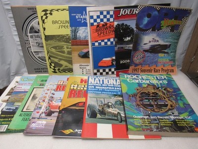13 Vintage Drag Racing Hot Rod Automotive NHRA Holley Programs Magazines  Z22JJ