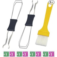 3 Pack Keycap Puller Kit Keyboard Key Remover Switch Puller with Cleaning BrushV