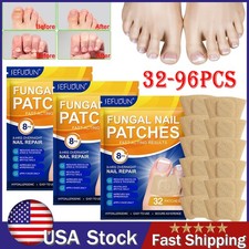 32 96Pcs Fungal Nail Patches -Extra Strength Toenail Fungus Treatment Overnight