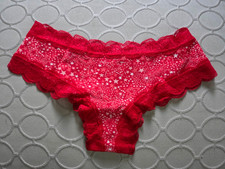 Victoria Secret Pink Size Medium Cheekster Tanga Panty Cotton/Elastane Trim