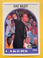 Pat Riley 1989-90 NBA Hoops Basketball Card #108 - Los Angeles Lakers HOF