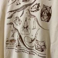 dinosaur and prehistoric animal skeletons Print Unisex Short Sleeve Shirt S-5XL