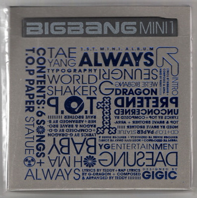 Bigbang Always 1st Mini Album CD 2007 Sealed GD T.O.P Daesung Taeyang / Original
