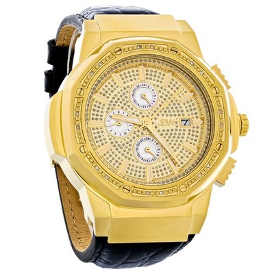 JBW Saxon 10th Anniversay Men's Gold-Tone Quartz Watch JB-6101L-10A