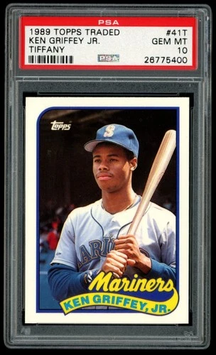 1989 Topps Traded #41T Ken Griffey Jr. Tiffany PSA 10 Rookie Mariners RC