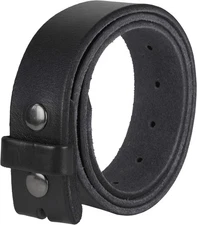 Gelante Genuine Full Grain Leather Belt Strap Medium (34''-36''), Black 