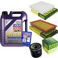 Inspektionspaket 5L Liqui Moly 5W-40 FüR Nissan Almera Tino 1.8 2.0 1.5 Primera