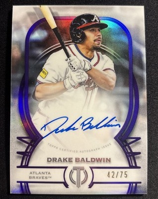 DRAKE BALDWIN 2026 TOPPS TRIBUTE AUTOGRAPH PURPLE AUTO #TA-DB BRAVES /75