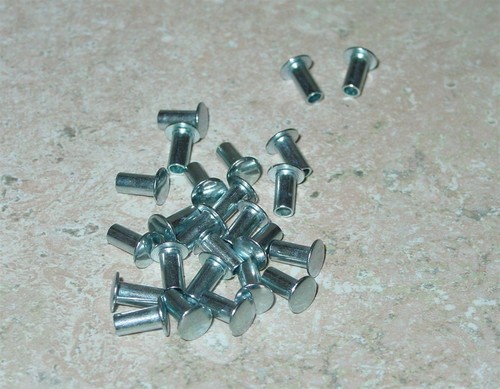 25 Semi Tubular 1/8" by 1/4" Tonka Rivets RIV-1/4