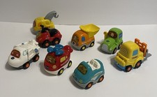 VTECH Go Go Smart Wheels Vehicles Lot of 8 ATV, Tractor, Helicopter, Convertible