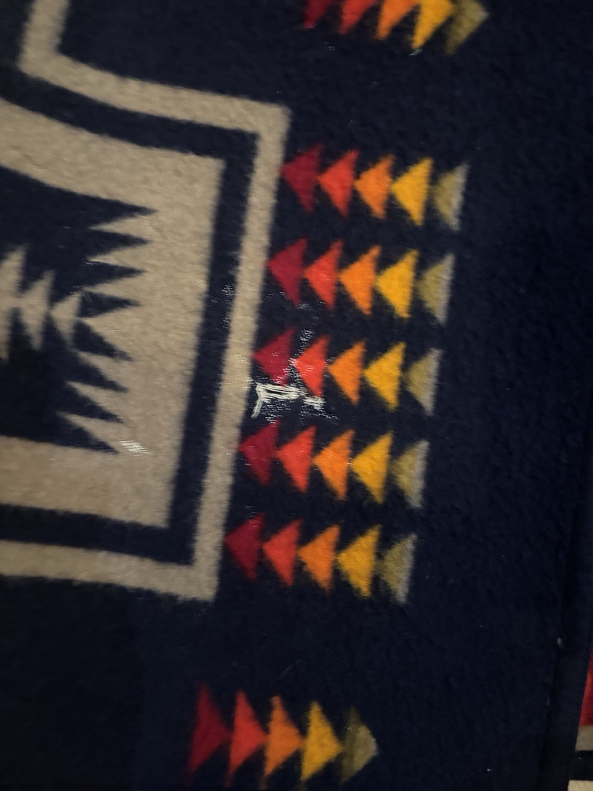 PENDLETON ? NAVAJO LONG WOOL JACKET See Measureme… - image 7