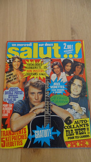 REVUE SALUT N°2 CLAUDE FRANCOIS JOHNNY POSTER YONI
