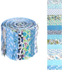 42Pcs Jelly Roll Fabric Strips Soft Cotton Quilting Fabric 2.5 x 20 Inch Pre-Cut