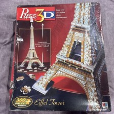Hasbro-Puzz 3D Eiffelturm Paris, Frankreich 300-teiliges Puzzle neu/versiegelt 2 Fuß hoch