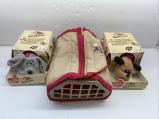 Vintage Tonka POUND PUPPIES Newborn Carrier Case Lot w/2 Puppies Plush