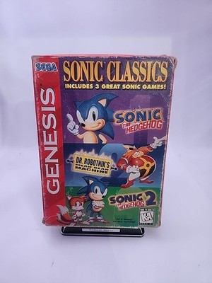 Sonic Classics (Sega Genesis, 1997) Complete W/ Manual CIB