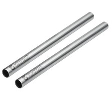 Bright Tangerine 9" Drumstix 15mm Sterling Titanium Support Rods, Pair