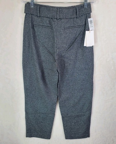 Aritzia Wilfred Jallade pantaloni tweed grigio misto lana cashmere 10 vita alta caviglia - Foto 11 di 14