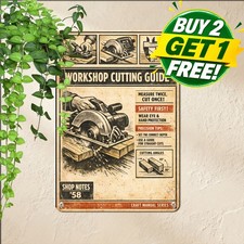Vintage Tool Advertising Metal Sign Retro Workshop Garage Art Tin Plaque Decor