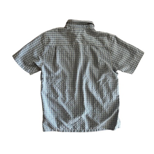 The North Face Blue Plaid Short Sleeve Button Down Shirt Mens - M - Picture 4 of 4