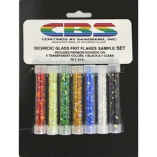 CBS Colored Dichroic Frit Flakes Assortment - 90 Coe