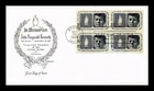 US COVER PRESIDENT JOHN F KENNEDY MEMORIAM FDC SCOTT 1246 BLOCK OF 4 ARTMASTER