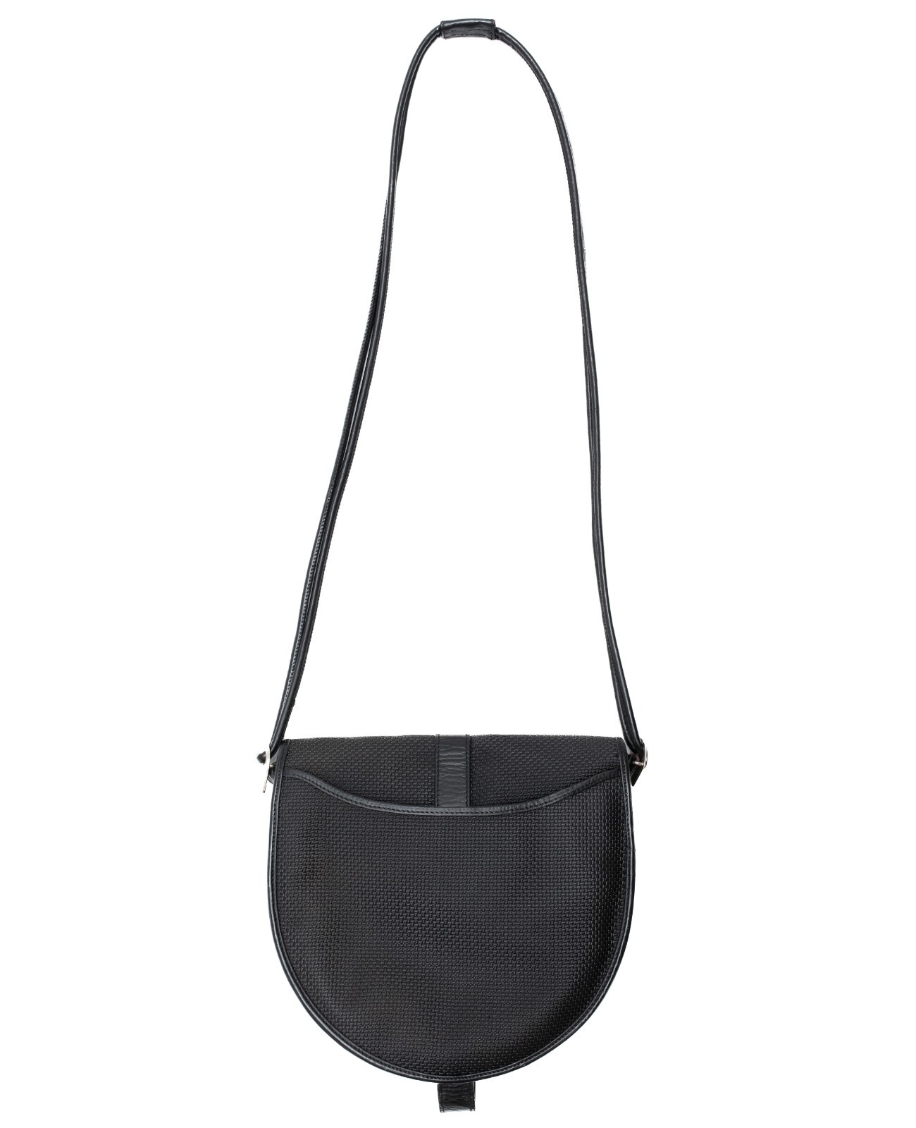 Yves Saint Laurent Borsa a tracolla vintage anni '80 in tela e pelle