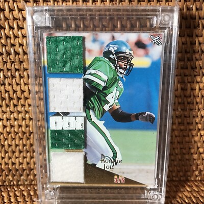 Ronnie Lott Quad Jersey Fusion New York Jets Pieces Of Jersey