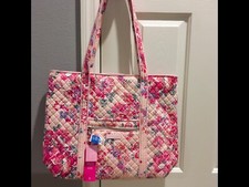 Vera Bradley Pretty Posies Pink Large Tote