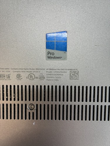 HP EliteBook Folio 1040 G3: 14" / i5-6200U / 8Gb / SSD 256Gb / Win 11 - Picture 12 of 14