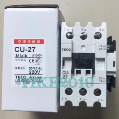 FOR TECO electromagnetic AC contactor CU-27 3a1a1b AC220V