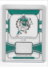 2021 National Treasures Franchise Treasures Jason Taylor #FT-JAT Mem/99