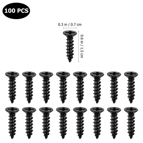 100 Pcs Kurze Holz Schrauben Sortiment Maschine Schrauben Holz Schrauben 1 Zoll - Bild 7 von 12