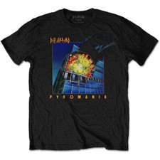 Def Leppard Pyromania Black T-Shirt OFFICIAL