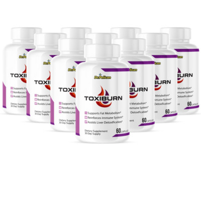Toxiburn- Liver Support- 10 Bottles- 600 Capsules