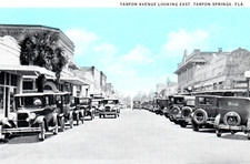 Tarpon Springs FL Florida Avenue Postcard
