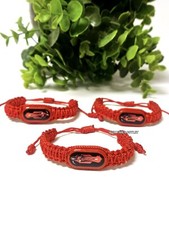 Pulsera 3 Piezas La Santa Muerte Pulsera Hilo Rojo Amuleto Cuerda de la Santa Muerte Pulsera Amuleto