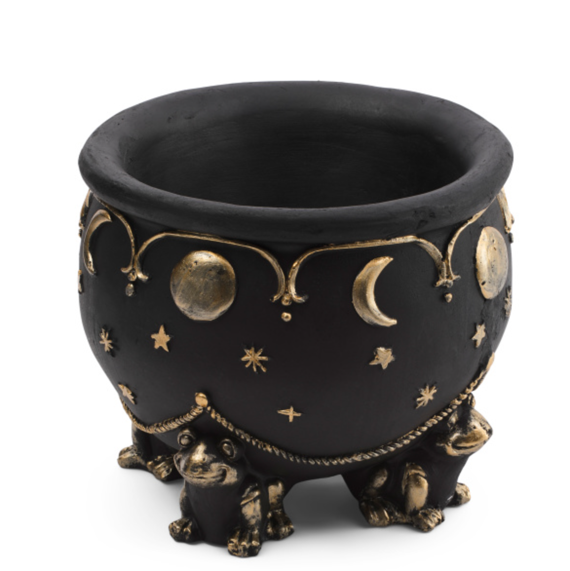 🔴 XL Jumbo Halloween Cauldron With Stars Moons And Frog Feet