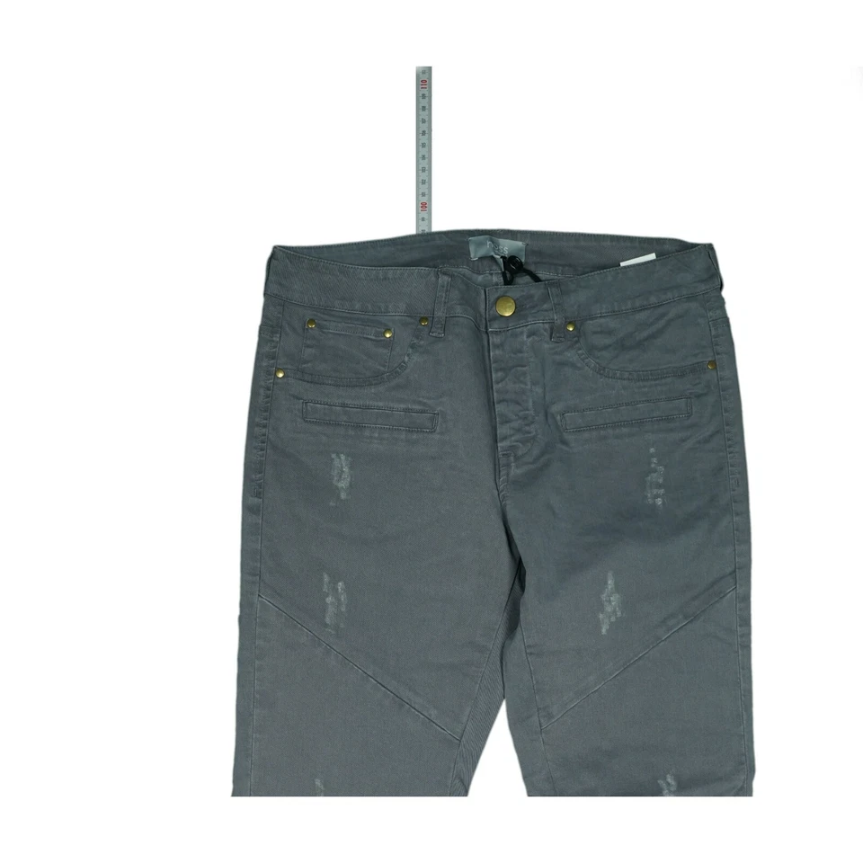 Hoss Intropia Damen Jeans 7/8 Hose stretch Slim Skinny used Look Zip 38 Grau NEU - Bild 2 von 4