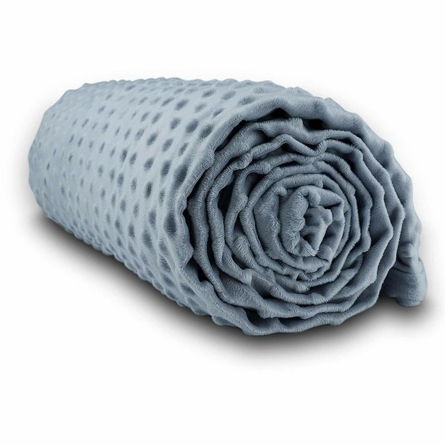 Cooshi Duvet Cover For Weighted Blankets - 60 X 80 - Soft Minky Dot