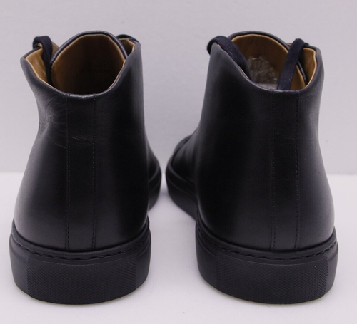 Magnanni Mid Top MACK Black Leather Sneakers 19389 Men's Size 11 US - Picture 4 of 11