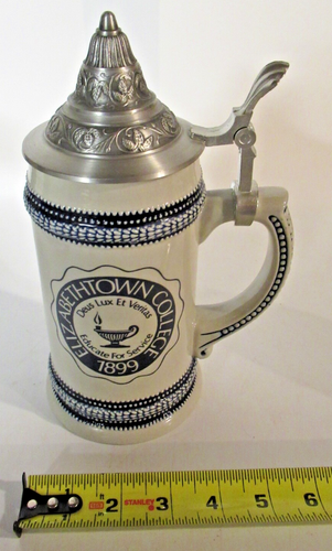 Elizabethtown College German Beer Stein Mug With Pewter Lid Domex - Picture 10 of 10
