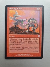 Searing Rays , MTG Invasion (2000). Uncommon Red Sorcery NM