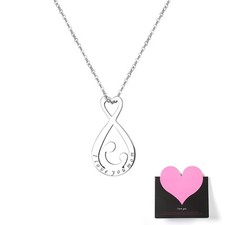 Women Stainless Steel 'I Love you Mom' Mother Baby Necklace Mother's Day Gift