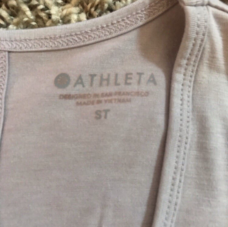 Athleta split open/flowy back light purple active… - image 5