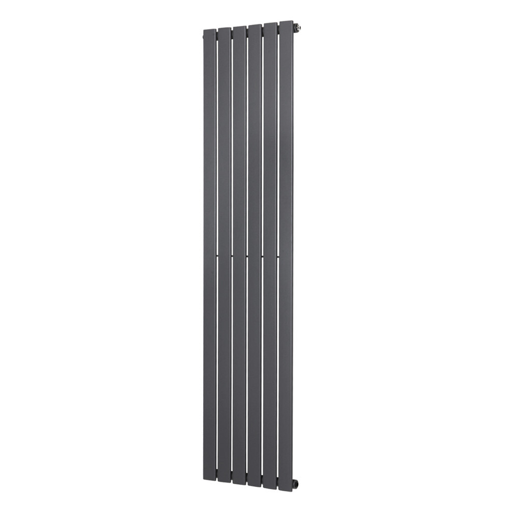 Vertical Designer Radiator Flat Panel Heating Single Anthracite 1800 x 410mm