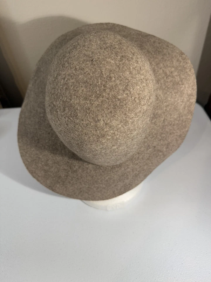 Sombrero de ala ancha BETMAR para mujer 100 % fieltro lana tostado claro/marrón OSFM Foto 4 de 4