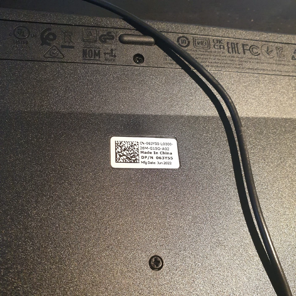 DELL KB216 FULL-SIZE QWERTY USB KEYBOARD - KB216-BK-US KB216T3 URU1-35 - Bild 2 von 4