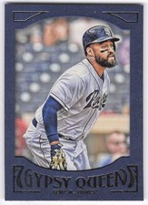 2016 Topps Gypsy Queen #54 Matt Kemp Framed Blue